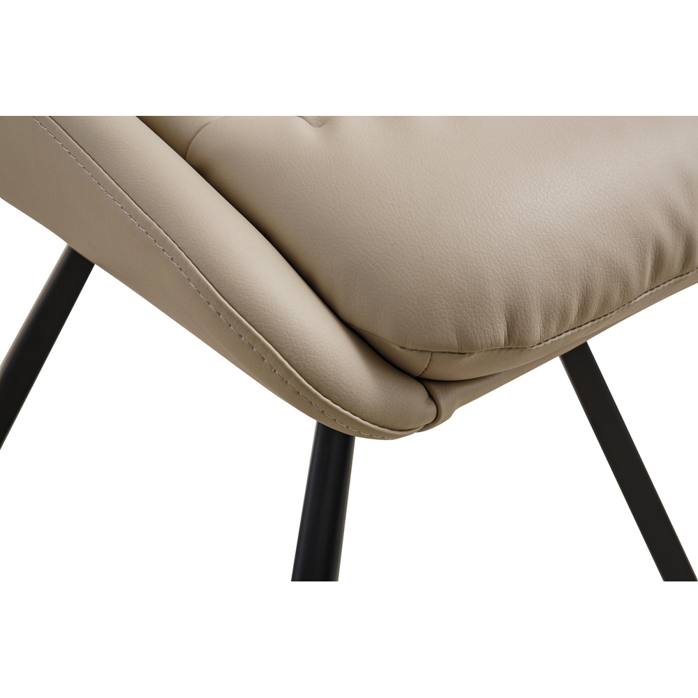 Portland Monza Cream Swivel Dining Chair Image 8