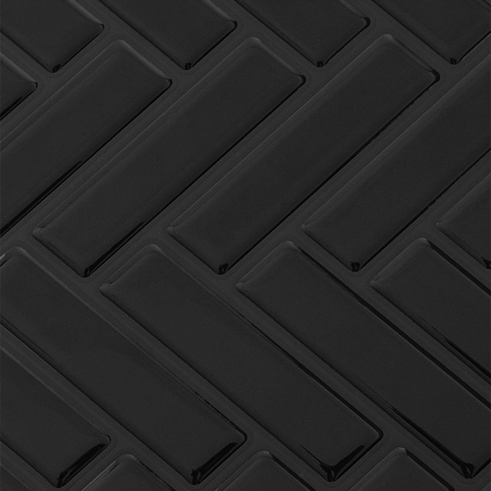 Living and Home Black Self Adhesive Wall Sticker 10 Pack Image 3