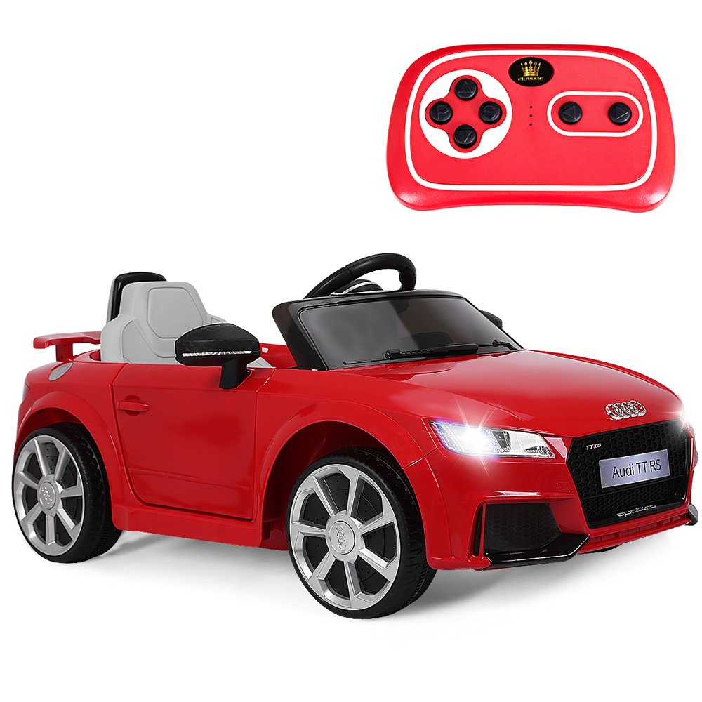 Costway Kids Red Licensed Audi TTRS Ride On Car with 2 Motors and MP3 Music 12V Image 5