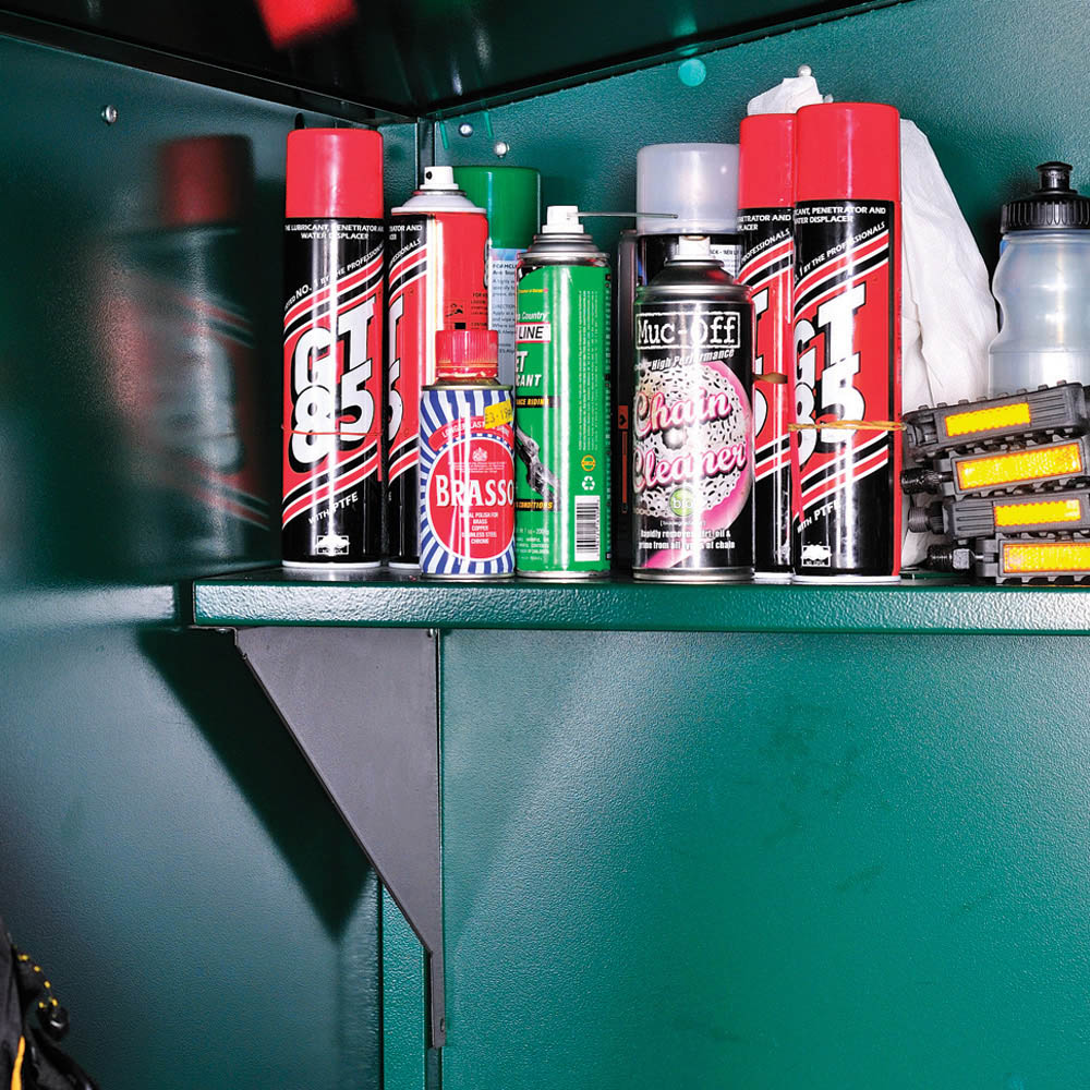 Asgard Centurion 5 x 9ft Double Door Green High Security Bike Shed Image 5