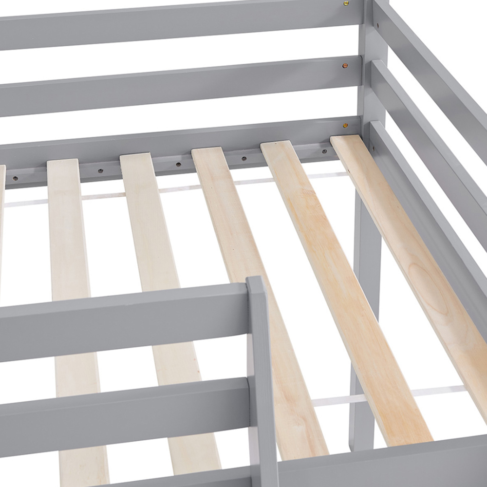 Home Detail Albany Single Grey Wooden Mid Sleeper Image 4