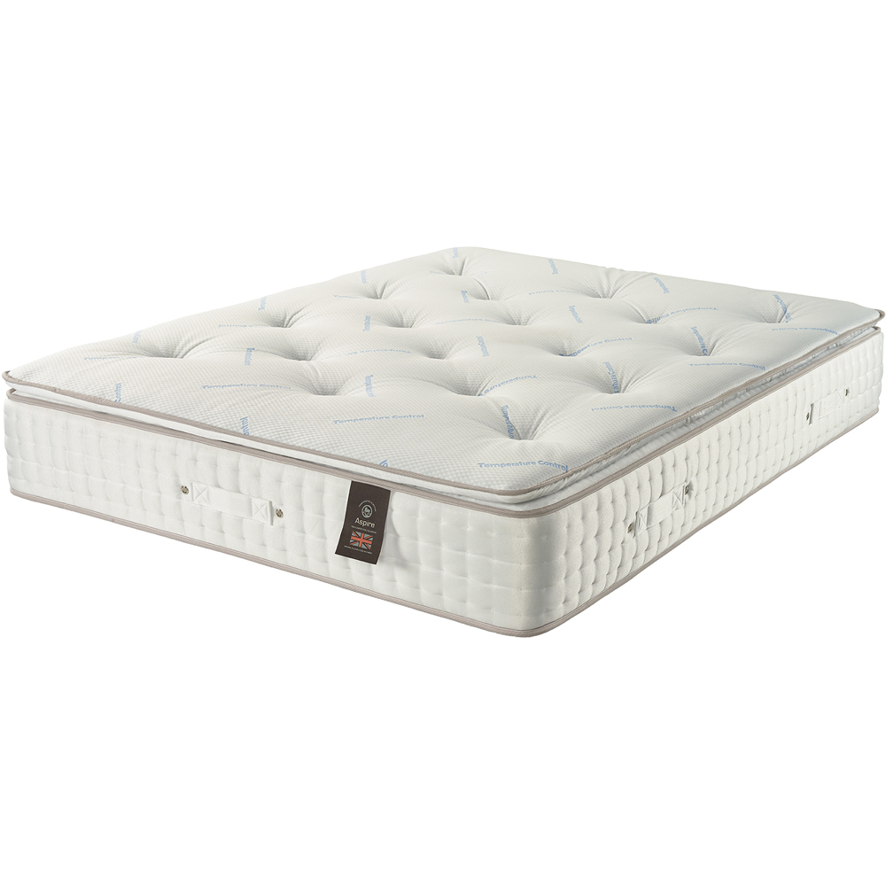 Aspire Super King Size Climate Cool Pillow Top Pocket Mattress Image 1