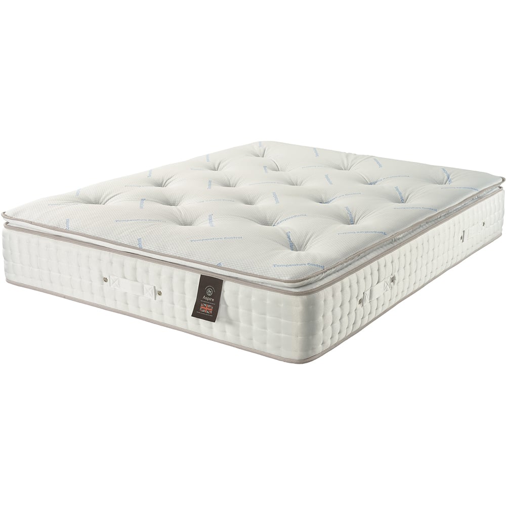 Aspire King Size Climate Cool Pillow Top Pocket Mattress Image 1
