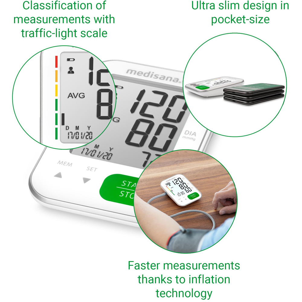 Medisana BU 565 White Blood Pressure Monitor Image 3