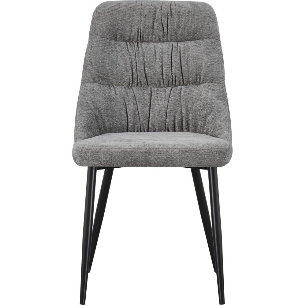 Portland Remi Grey Chenille Dining Chair Image 4