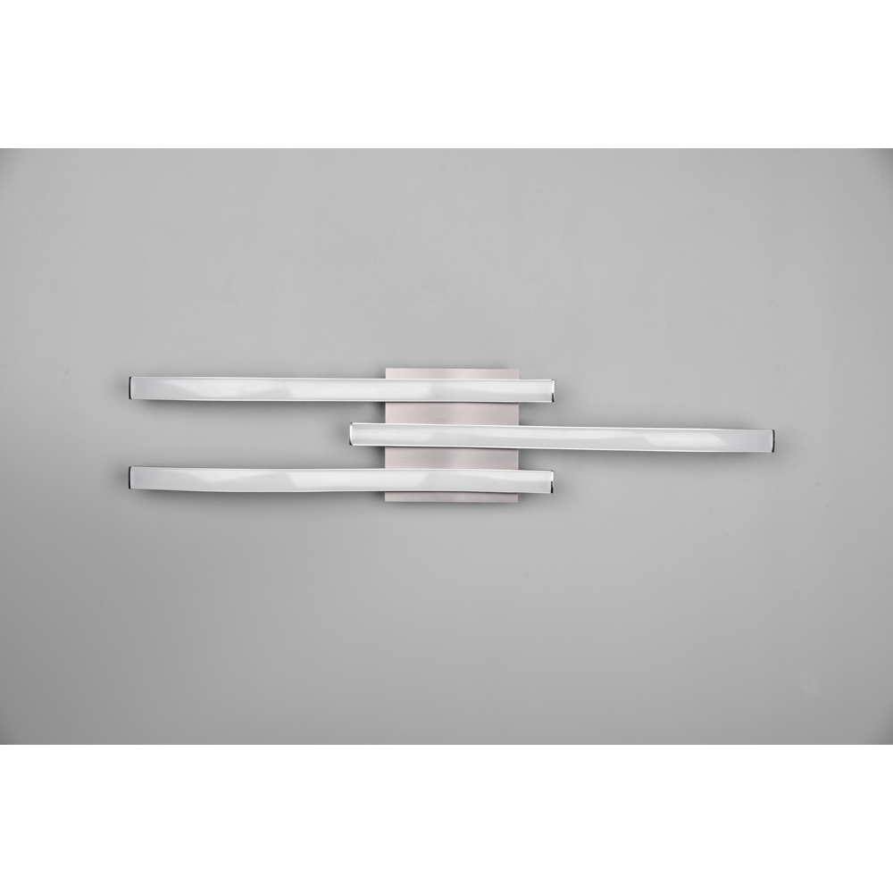 TRIO Route Matt Nickel 3 Light LED Ceiling Light Image 5