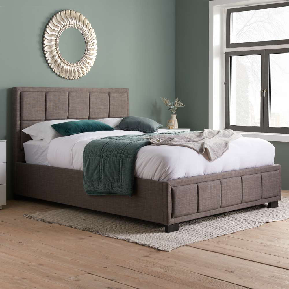 Hannover King Size Steel Velour Bed Frame Image 1
