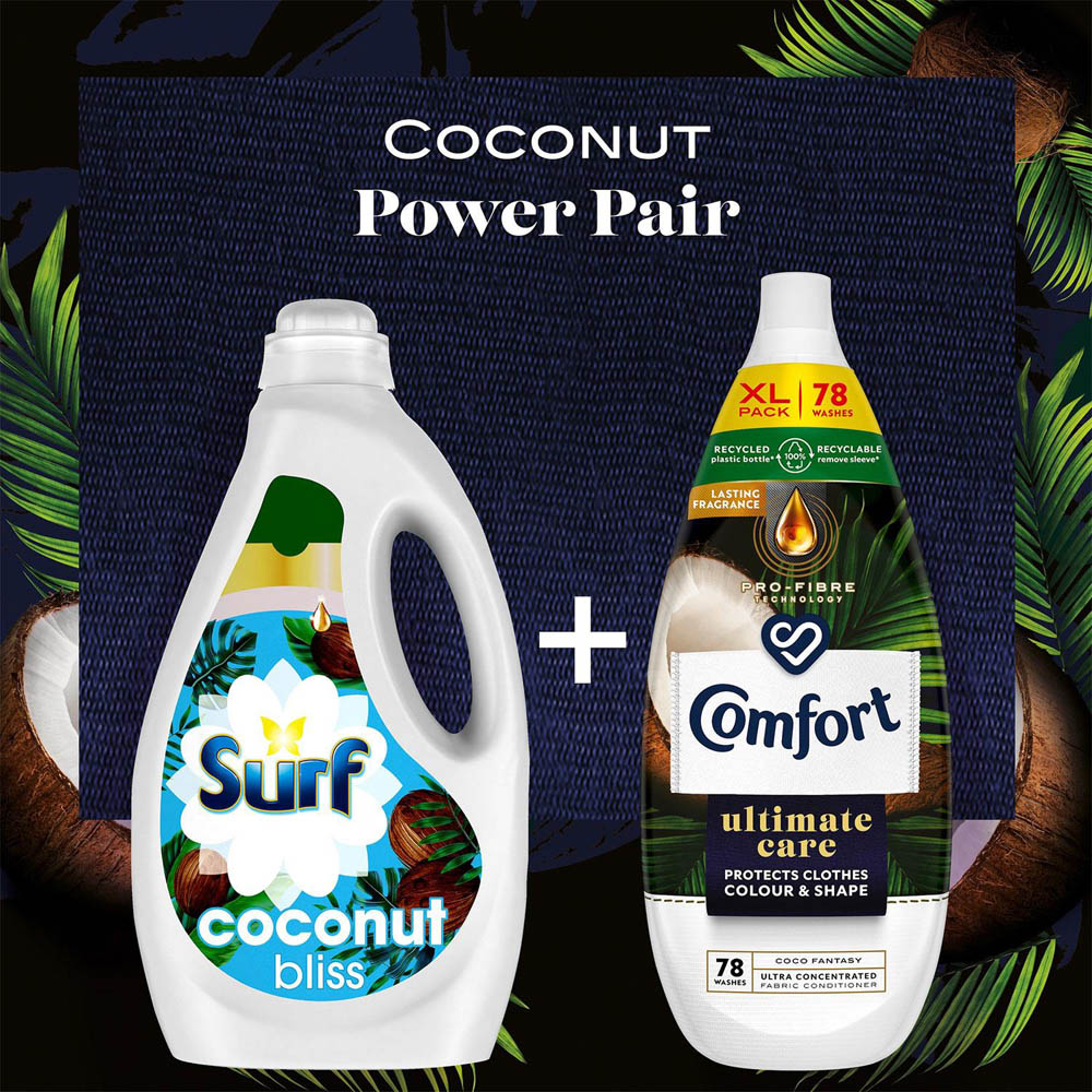 Comfort Ultimate Care Coco Fantasy Concentrated Fabric Conditioner 78 Washes 1.18L 2 Pack Image 6