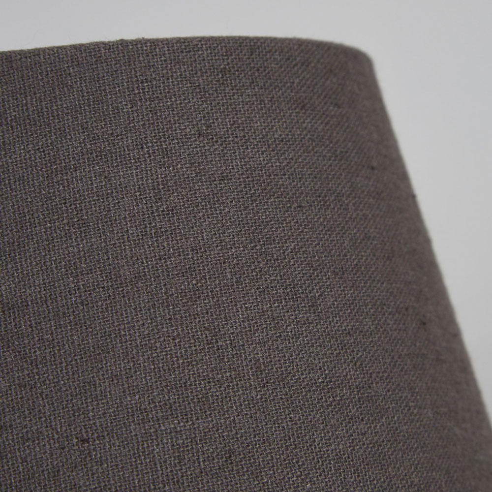 Lighting Collection Underwood Grey Linen Tapered Lamp Shade 20cm Image 4