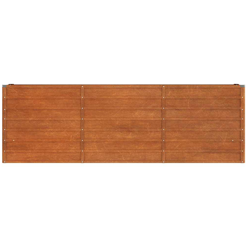 vidaXL Brown Corten Steel Raised Garden Bed 77 x 240 x 40cm Image 2