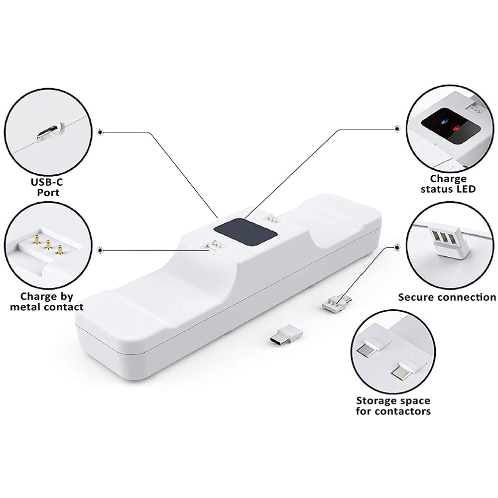 Subsonic White PS5 Controller Dual Charging Station Image 3