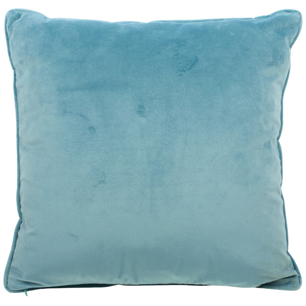 Matte Velvet Cushion Blue Image 1