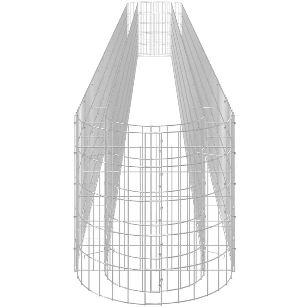 vidaXL Silver Galvanised Iron Gabion Raised Bed 540 x 50 x 50cm Image 4