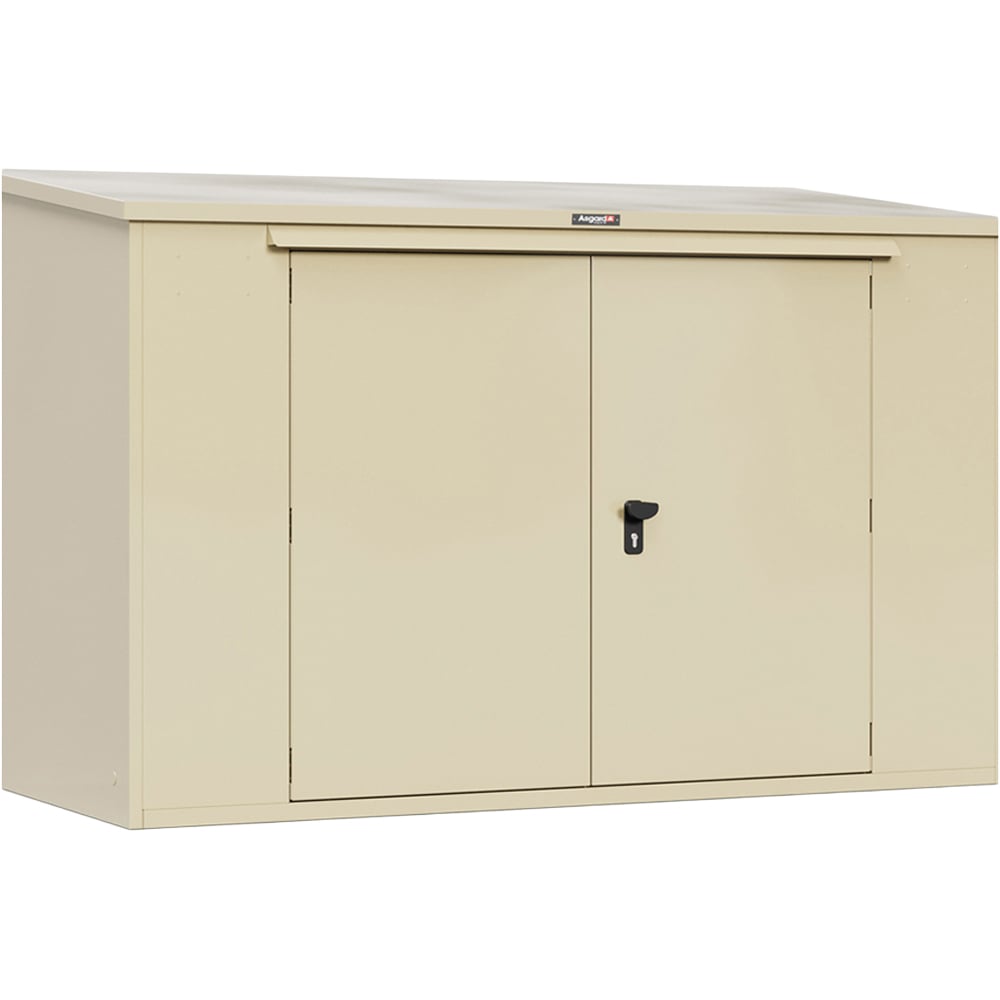 Asgard Annexe Secured by Design 6 x 3ft Double Door Cream Bike Storage Shed Image 3