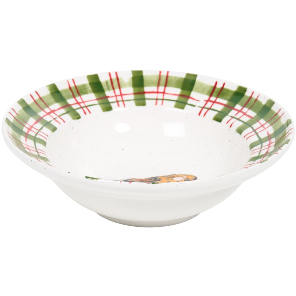 Festive Stone Robin Bowl - White Image 2