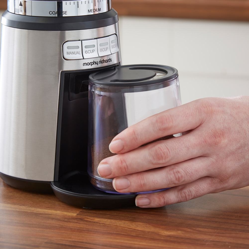 Morphy Richards Brew and Blend Electric Stainless Steel Coffee Grinder with Burr Image 8