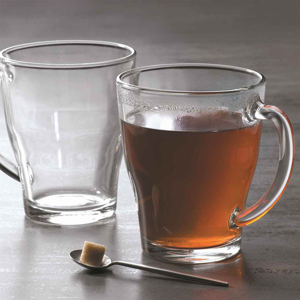 Duralex Cosy Clear Glass Latte Coffee Mug 350ml 6 Pack Image 3