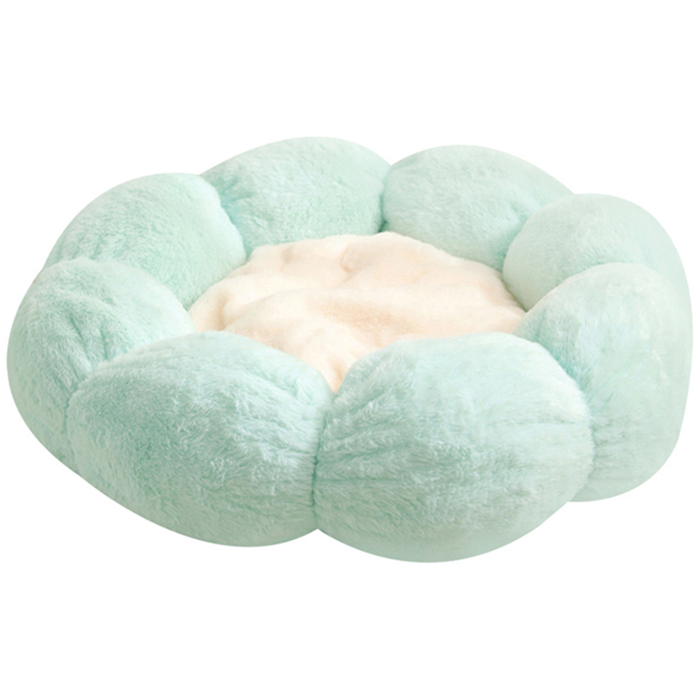 H&O Direct Green Flower Shaped Pet Bed Image 1