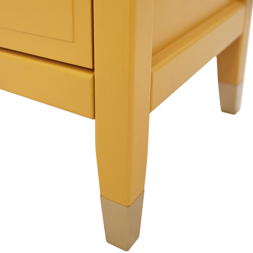 Palazzi 4 Drawer Mustard Chest of Drawers Image 7