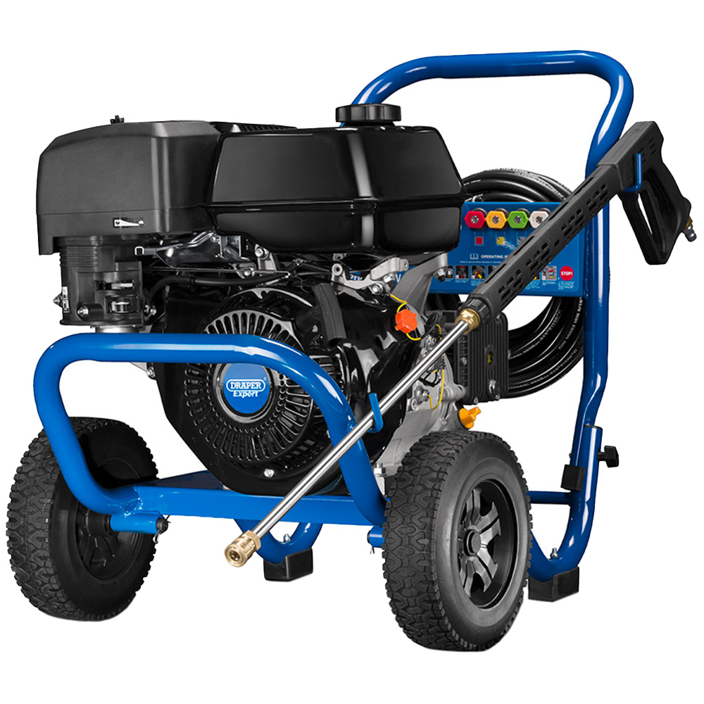 Draper Expert 83819 Blue Petrol Pressure Washer 13Hp Image 1