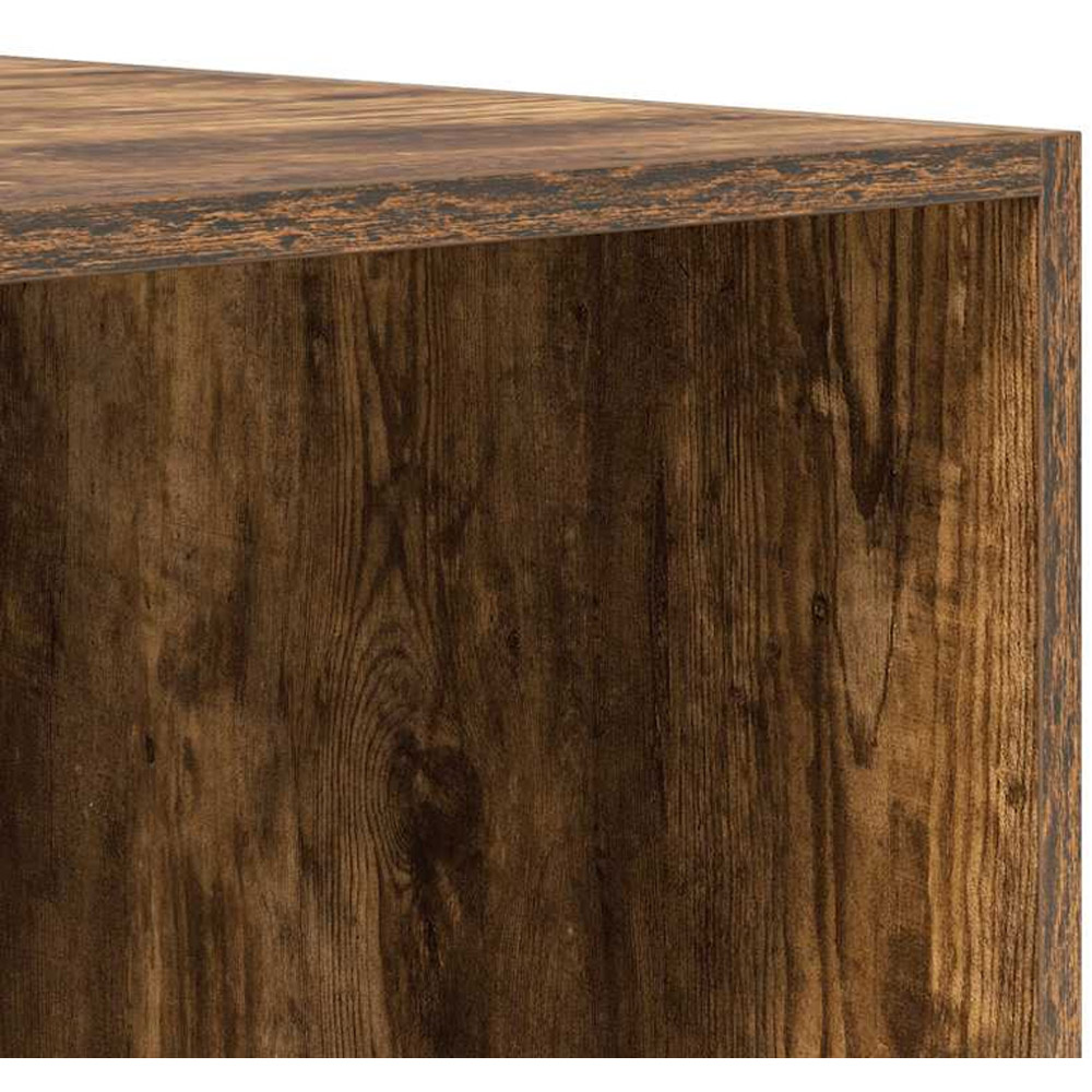 vidaXL 4 Shelf Brown Engineered Wood Open Wardrobe Image 6