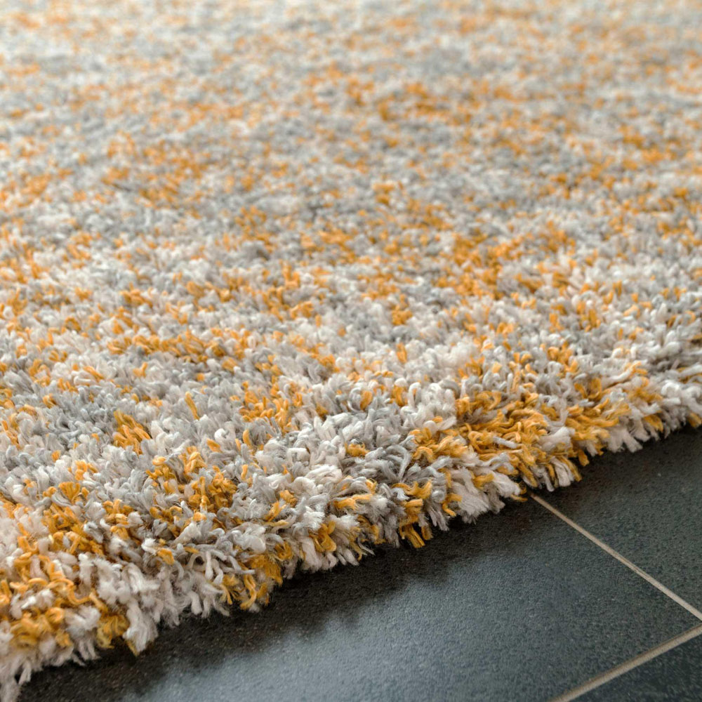 Kukoon Kinsale Yellow Multicolour Shaggy Mottled Rug 80 x 150cm Image 4