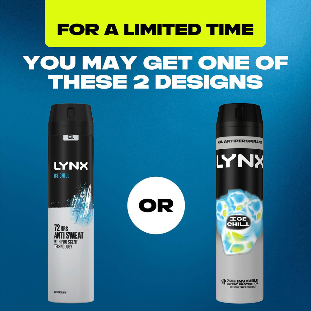 Lynx Ice Chill Iced Mint and Lemon 72H Protection Anti-Perspirant Deodorant Spray 250ml 36 Pack Image 6