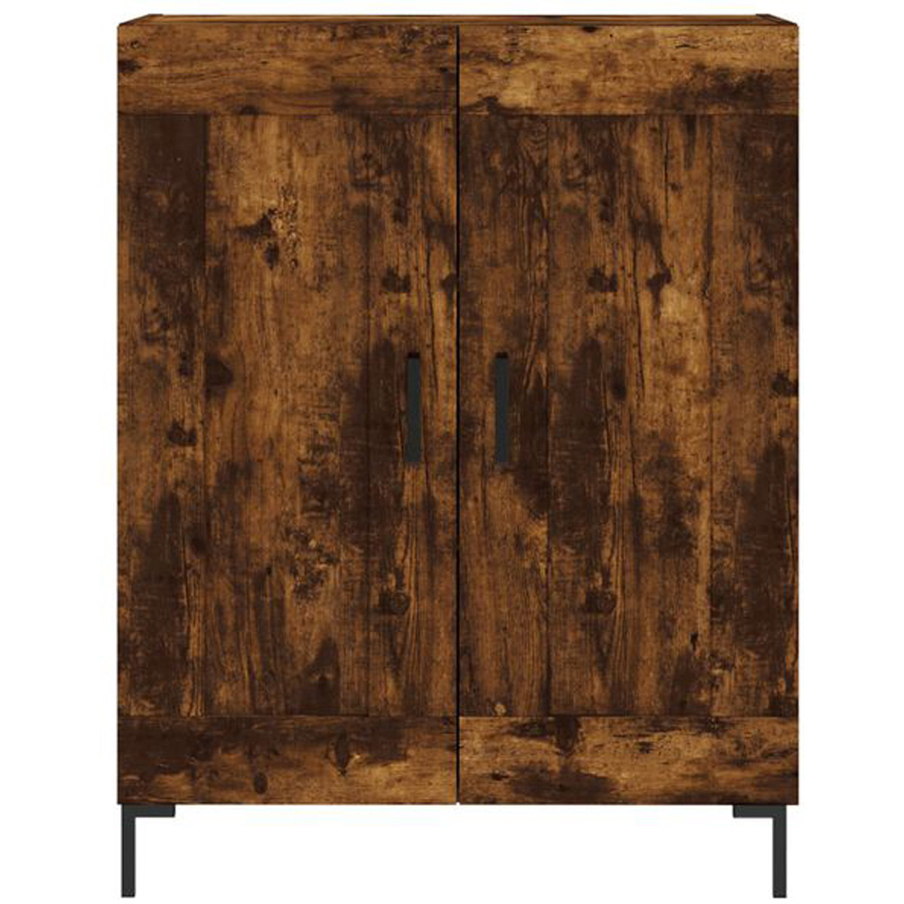 vidaXL 2 Door Smoked Oak Sideboard Image 3