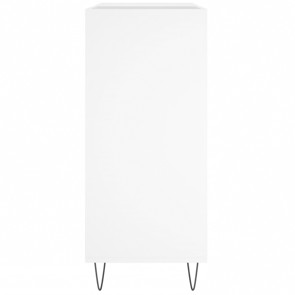 vidaXL 3 Shelf White Record Cabinet Image 5