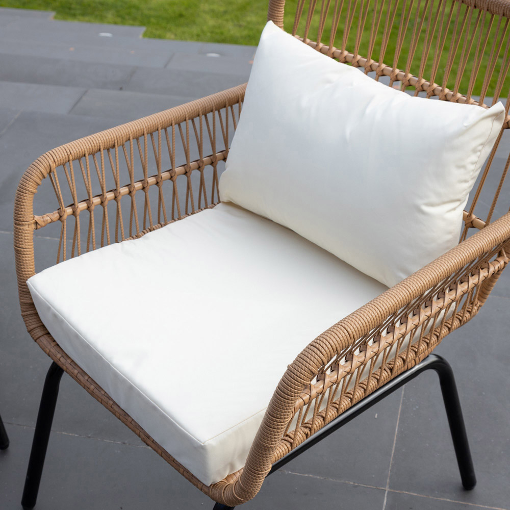 Artemis Carbini 2 Seater Rattan Bistro Set Image 6