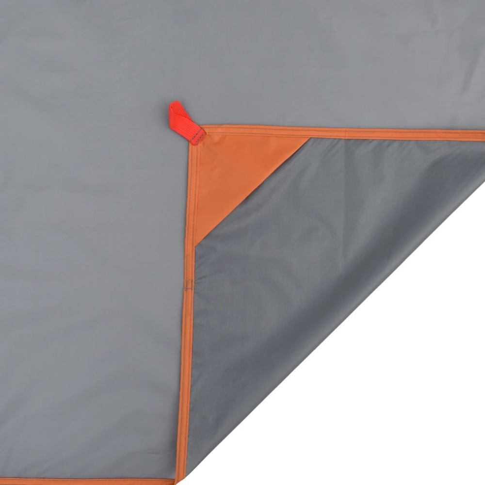 Walplus Grey and Orange Picnic Blanket with Pegs 205 x 155cm Image 3