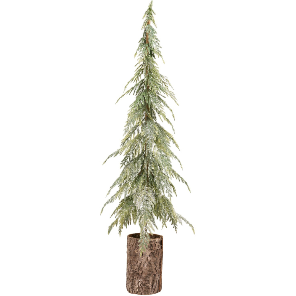 Scandi Tree on Log Decoration Image 2