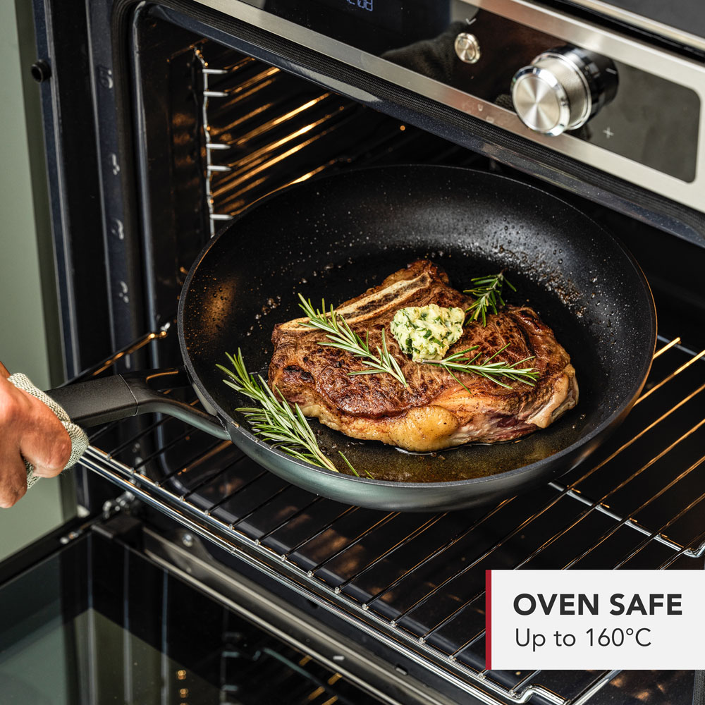 KitchenAid 3-Piece Black Classic Forged Aluminium Frypan Set Image 8