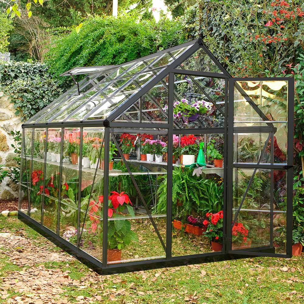 Palram Canopia Harmony Grey Polycarbonate 6 x 10ft Greenhouse Image 2