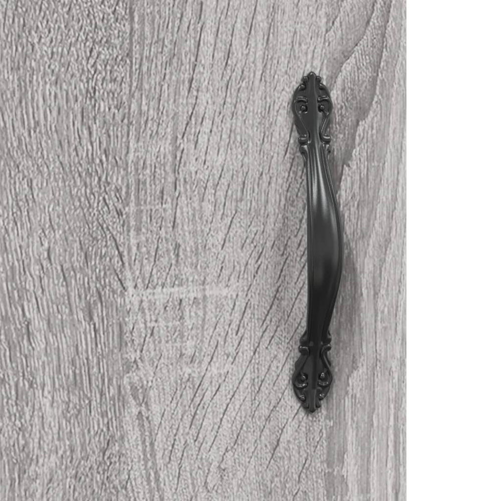 vidaXL 2 Door Grey Sonoma Wall Mounted Cabinet Image 8