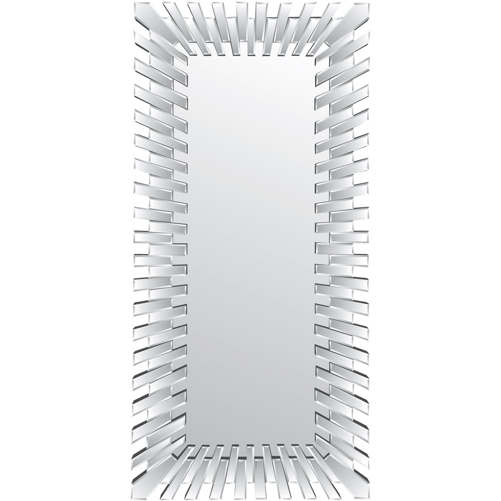 Starburst Stylised All Glass Wall Mirror 170 x 82cm Image 1