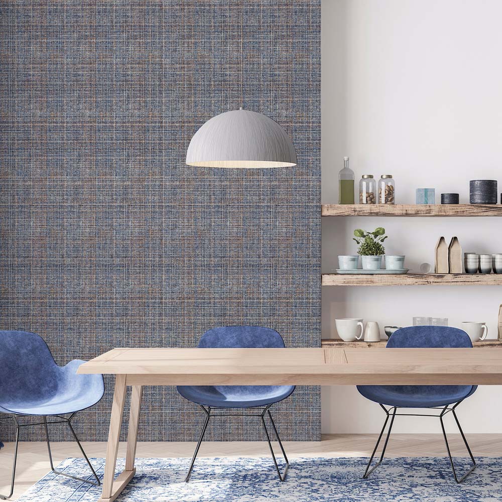 Arthouse Country Tweed Navy Blue Wallpaper Image 4