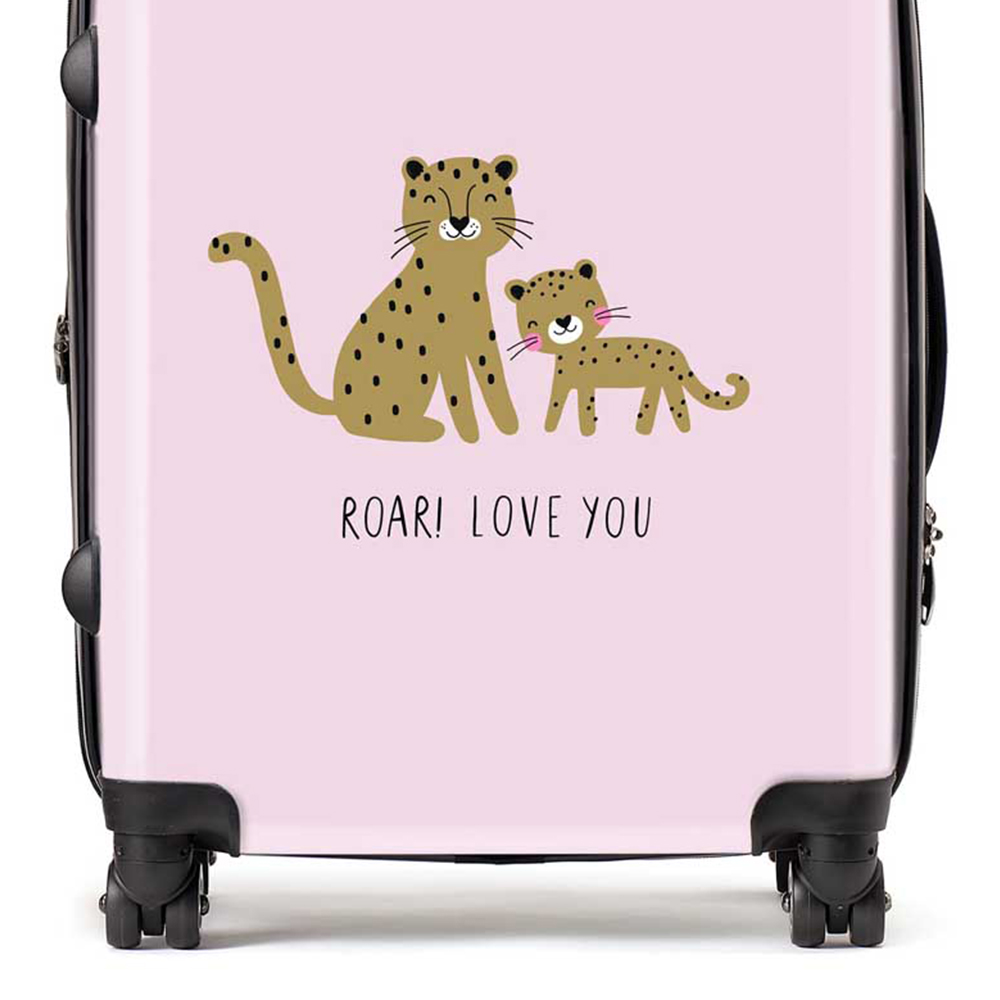 Warren Reed Designer Large Roar Love You Suitcase Image 2