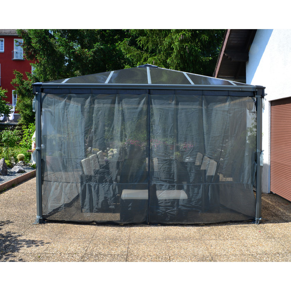 Palram Canopia 2.14 x 3.68m Square Gazebo Net Image 2