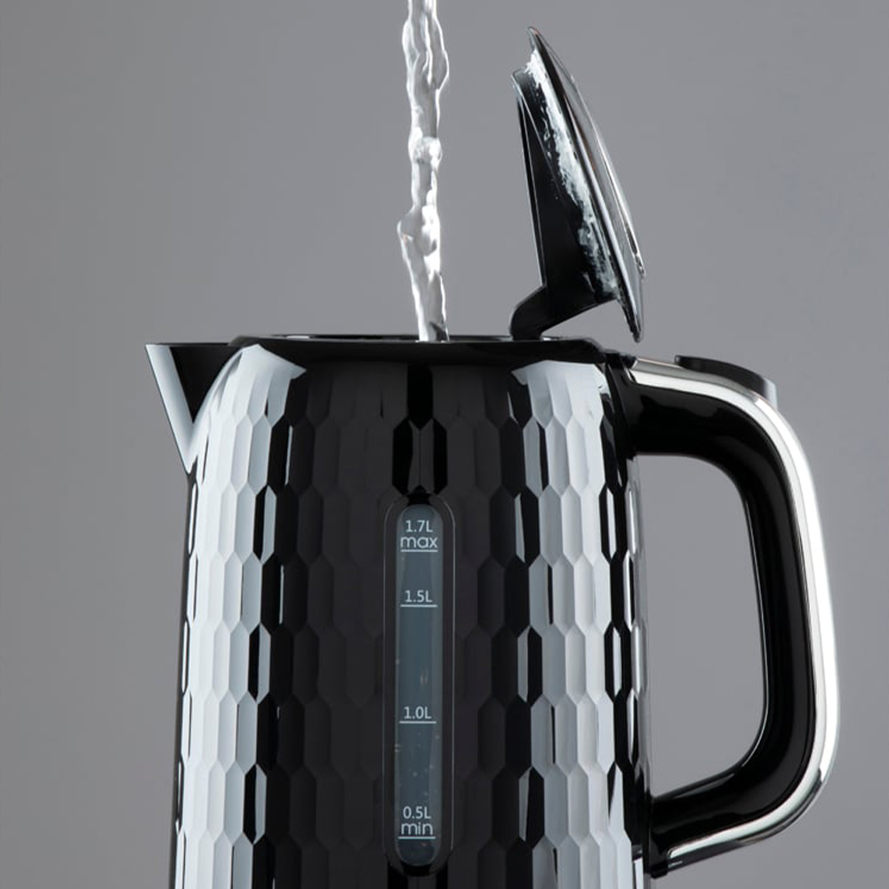 Daewoo Honeycomb Black 1.7L Jug Kettle Image 3