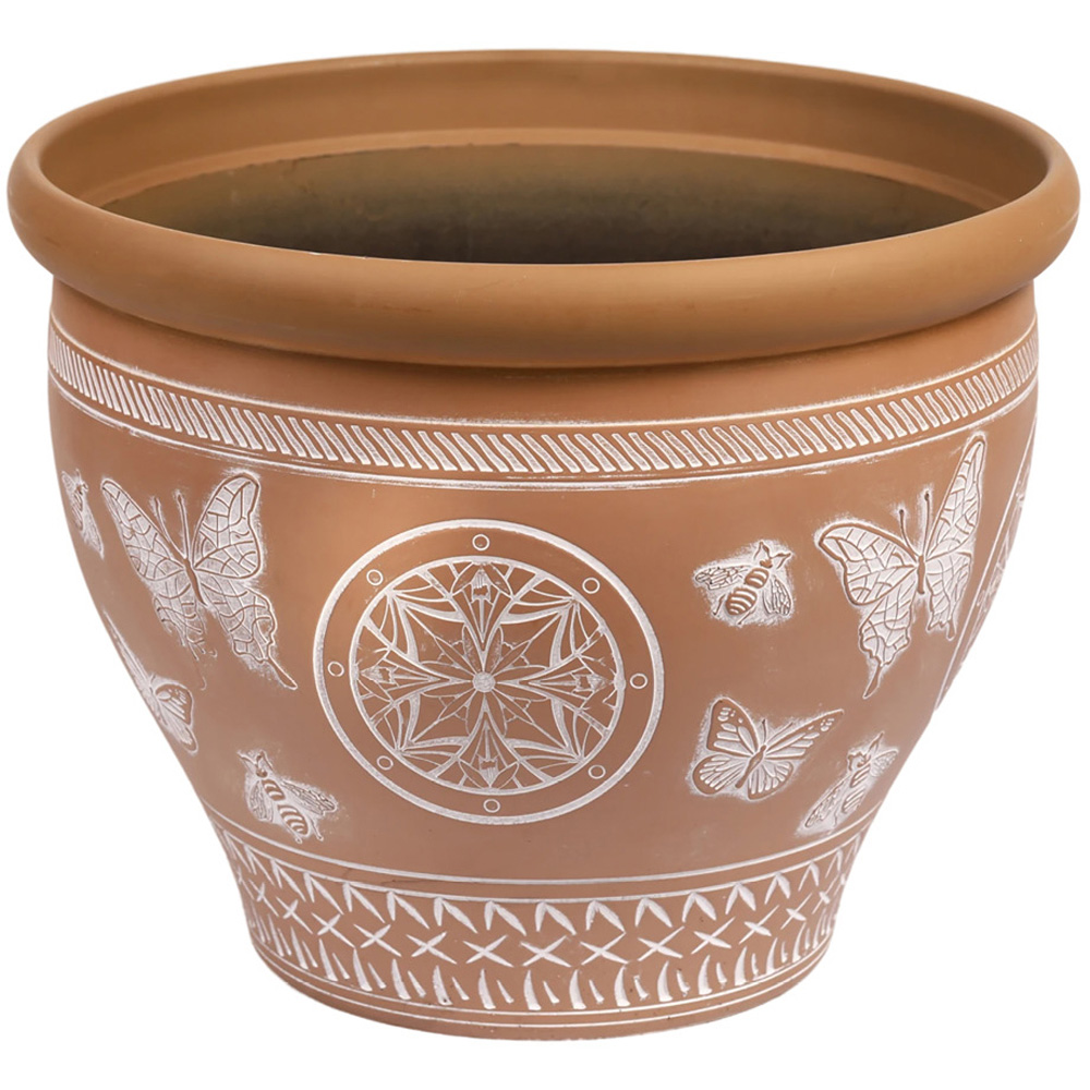 YouGarden Papilio Terracotta Planter 30cm 2 Pack Image 2
