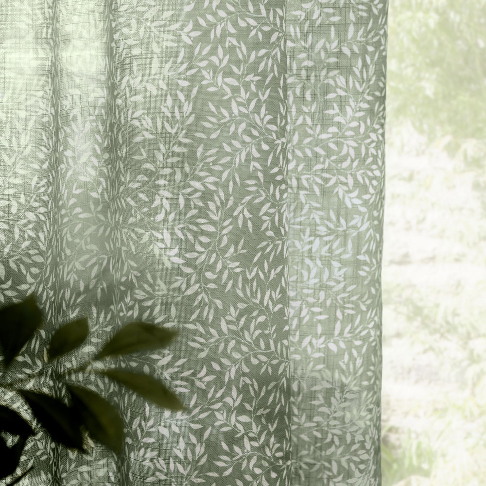 Yard Perrie Leaf Forest Sheer Woven Curtain Panel 140 x 250cm Image 3