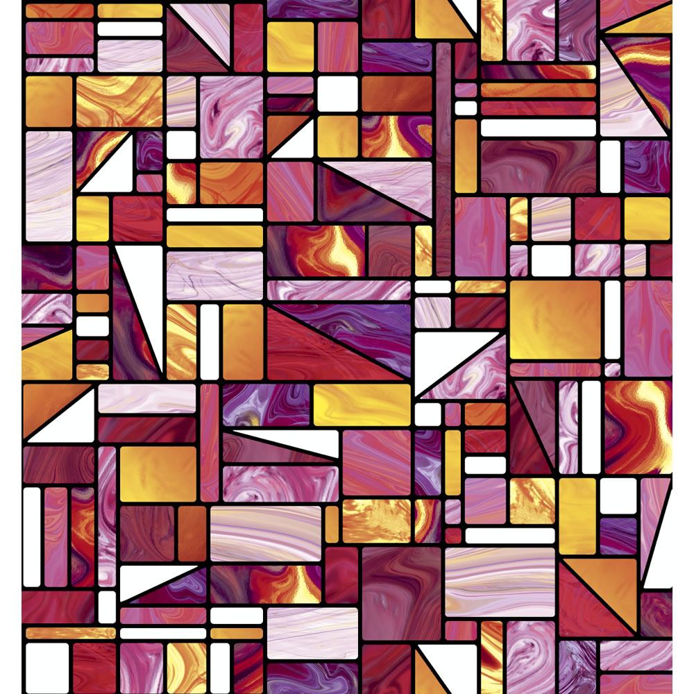 D-C-Fix Madras Window Static Cling Self Adhesive F ilm 67.5cm x 1.5m Image 1