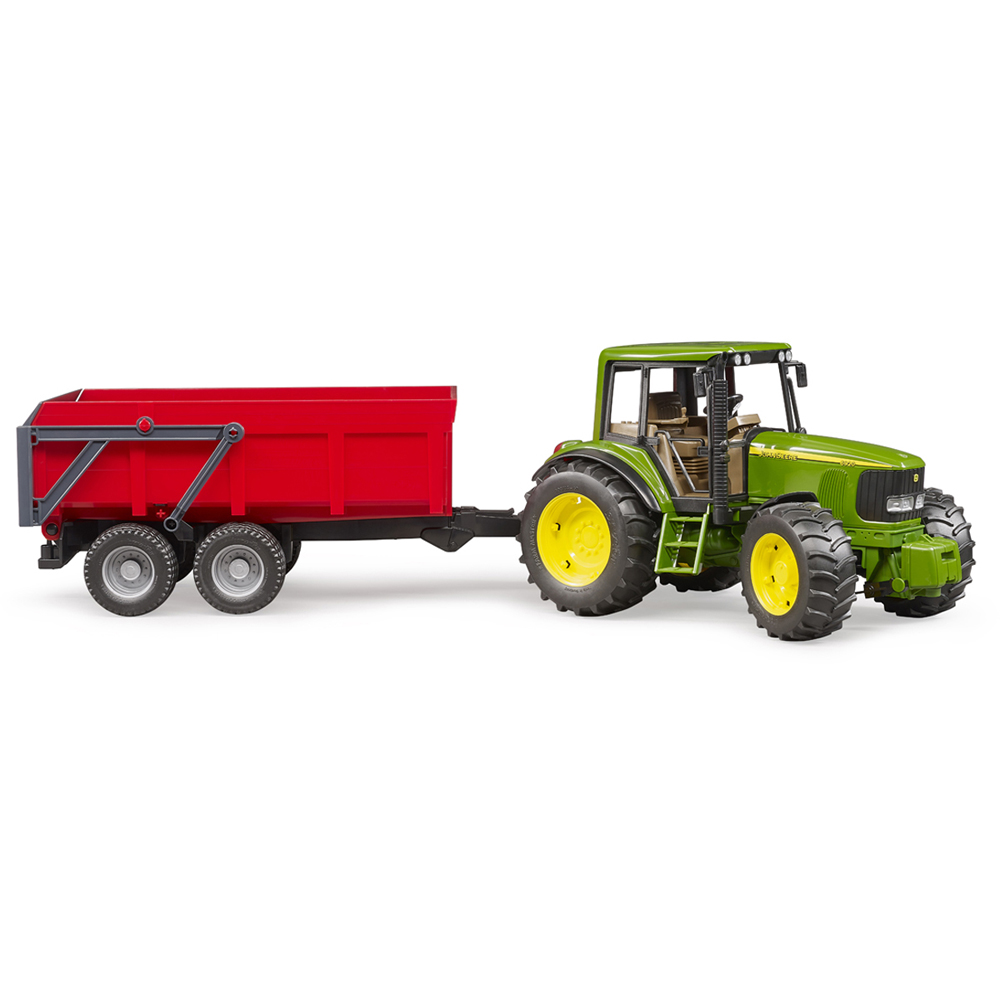 Bruder Kids John Deere 6920 Tractor Playset Model with Tipping Trailer Image 2