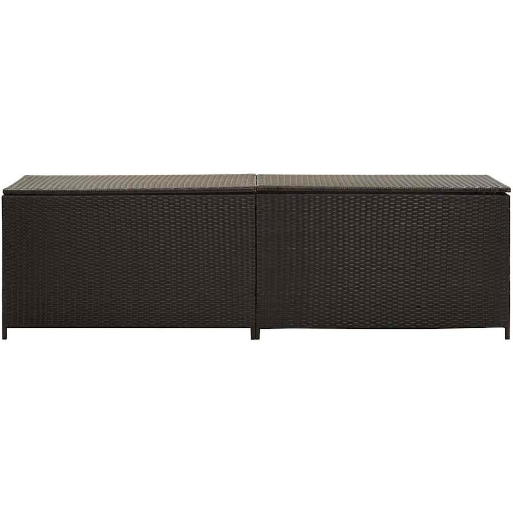 Walplus 200 x 50 x 60cm Brown Poly Rattan Garden Storage Box Image 3