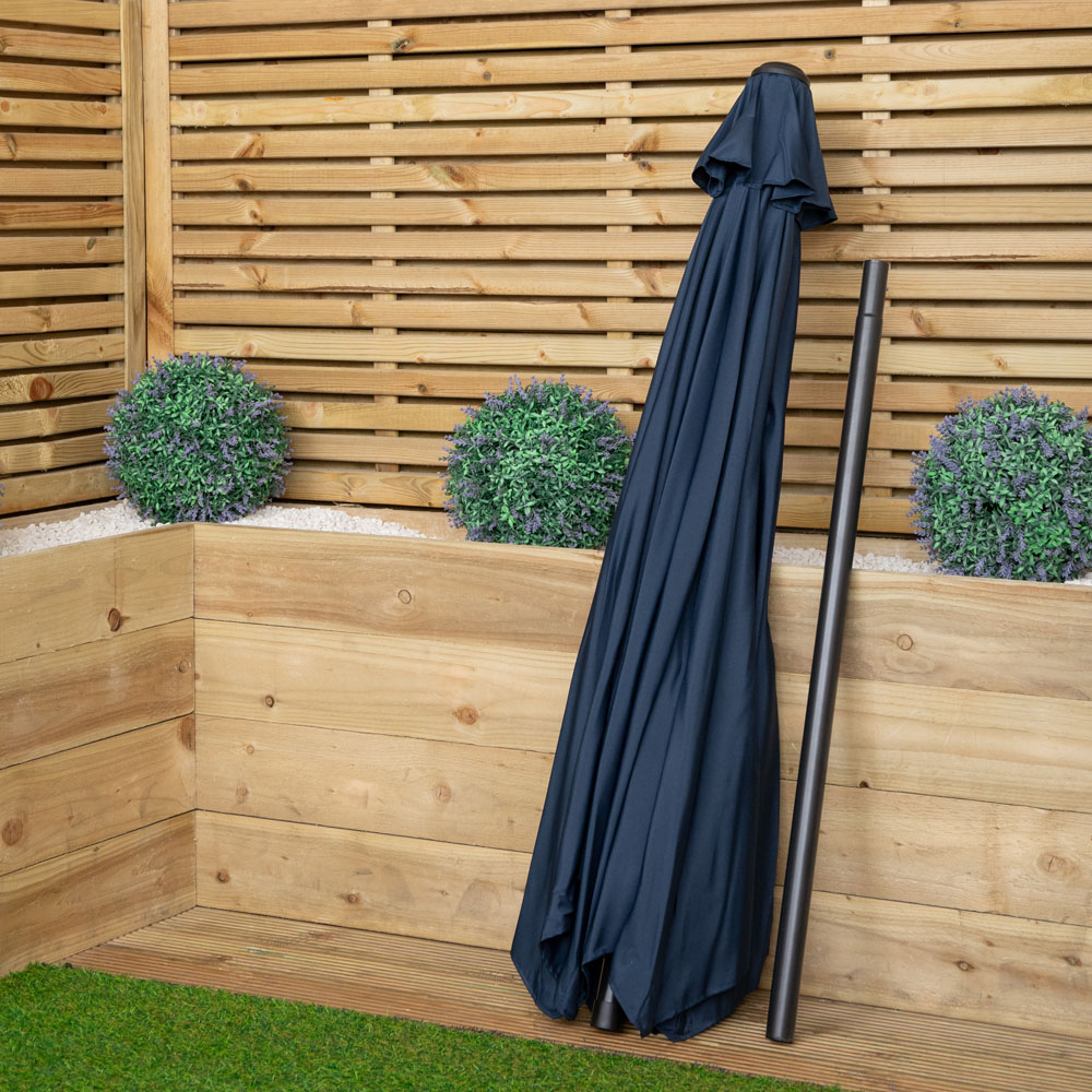 Samuel Alexander Havana Blue Crank Handle Garden Parasol 2.7m Image 5