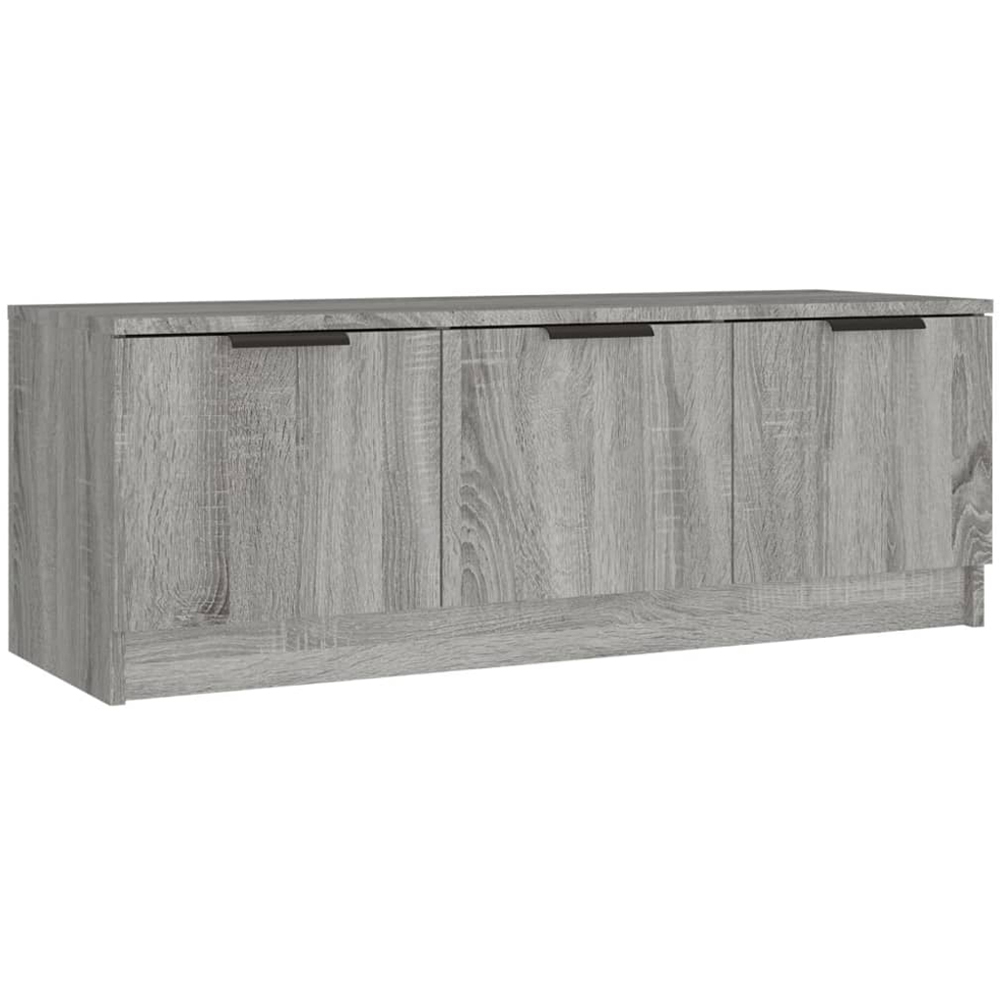 vidaXL 3 Door Grey Sonoma TV Cabinet Image 2