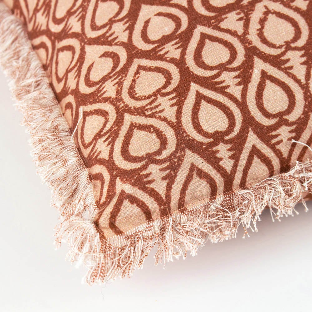 Yard Georgi Pecan Fringed Cushion Image 4