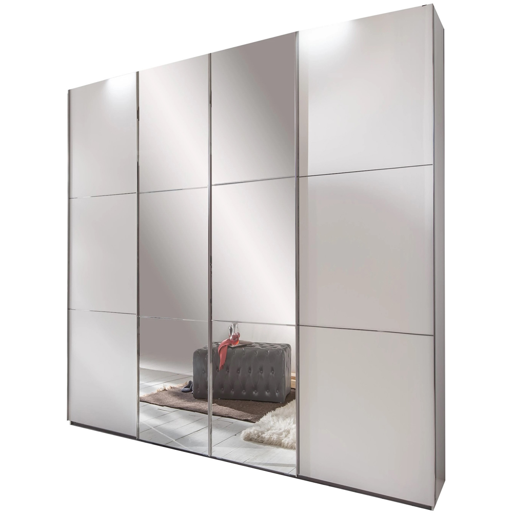 TJ'S Brighton 3-Section Mirrored Wardrobe Image 2
