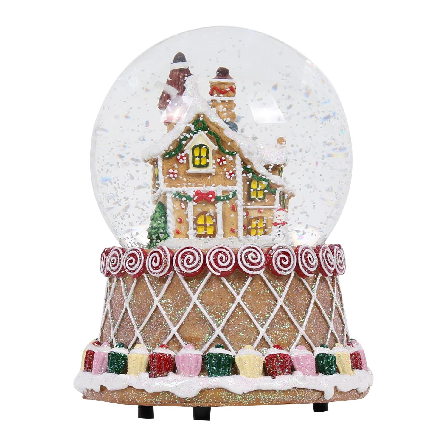 Sugar Wonderland Gingerbread Snowglobe Decoration Image 5